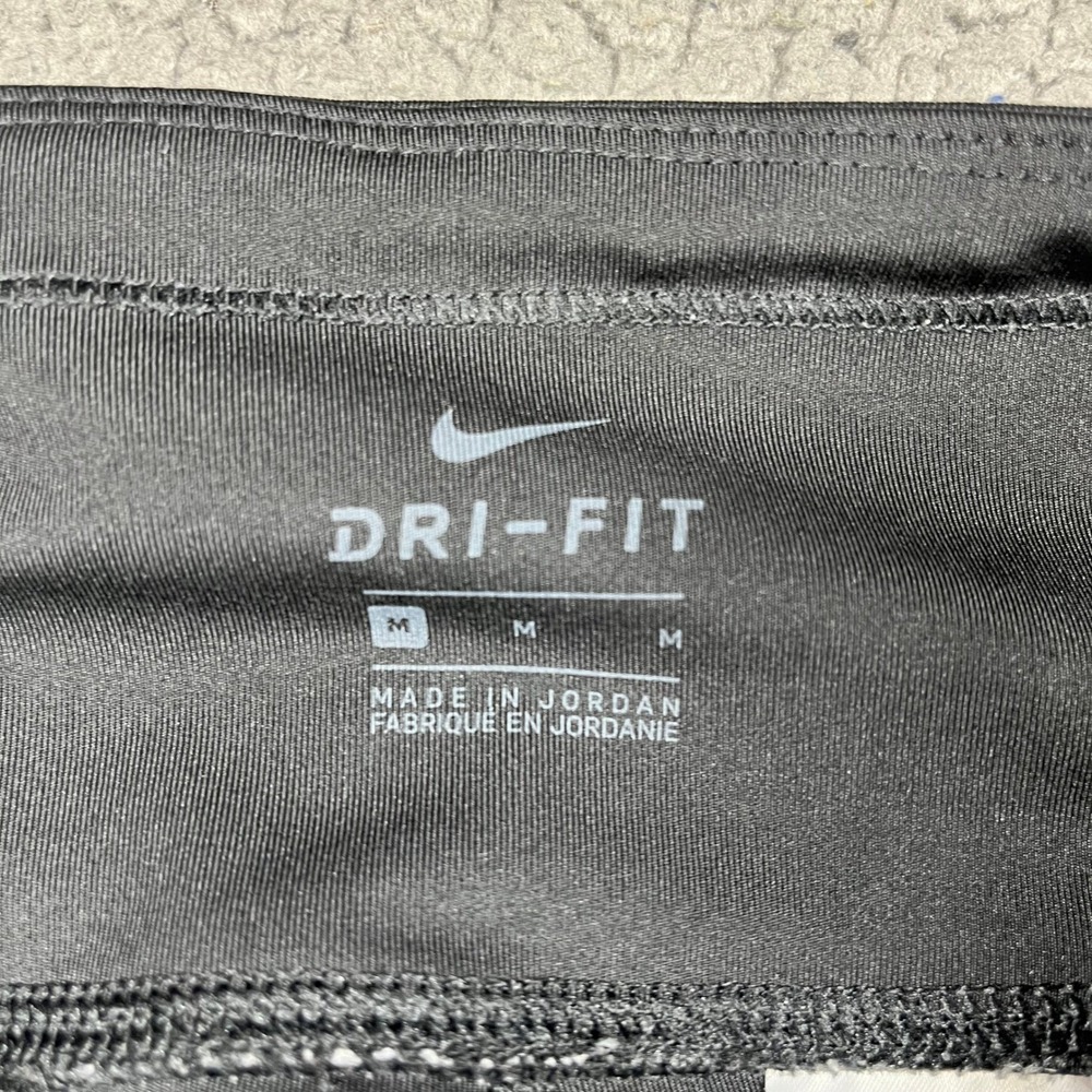 Nike Dri-FIT Womens Black Cropped Running Leggings Mesh Panels CZ9238-010 Size M - Picture 7 of 14